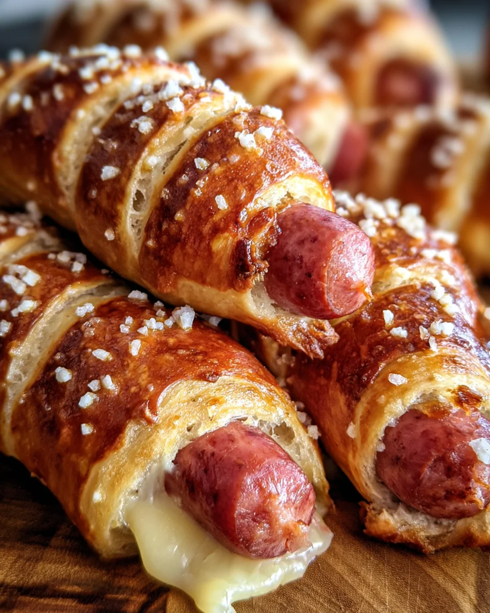 Soft Pretzel Wrapped Franks