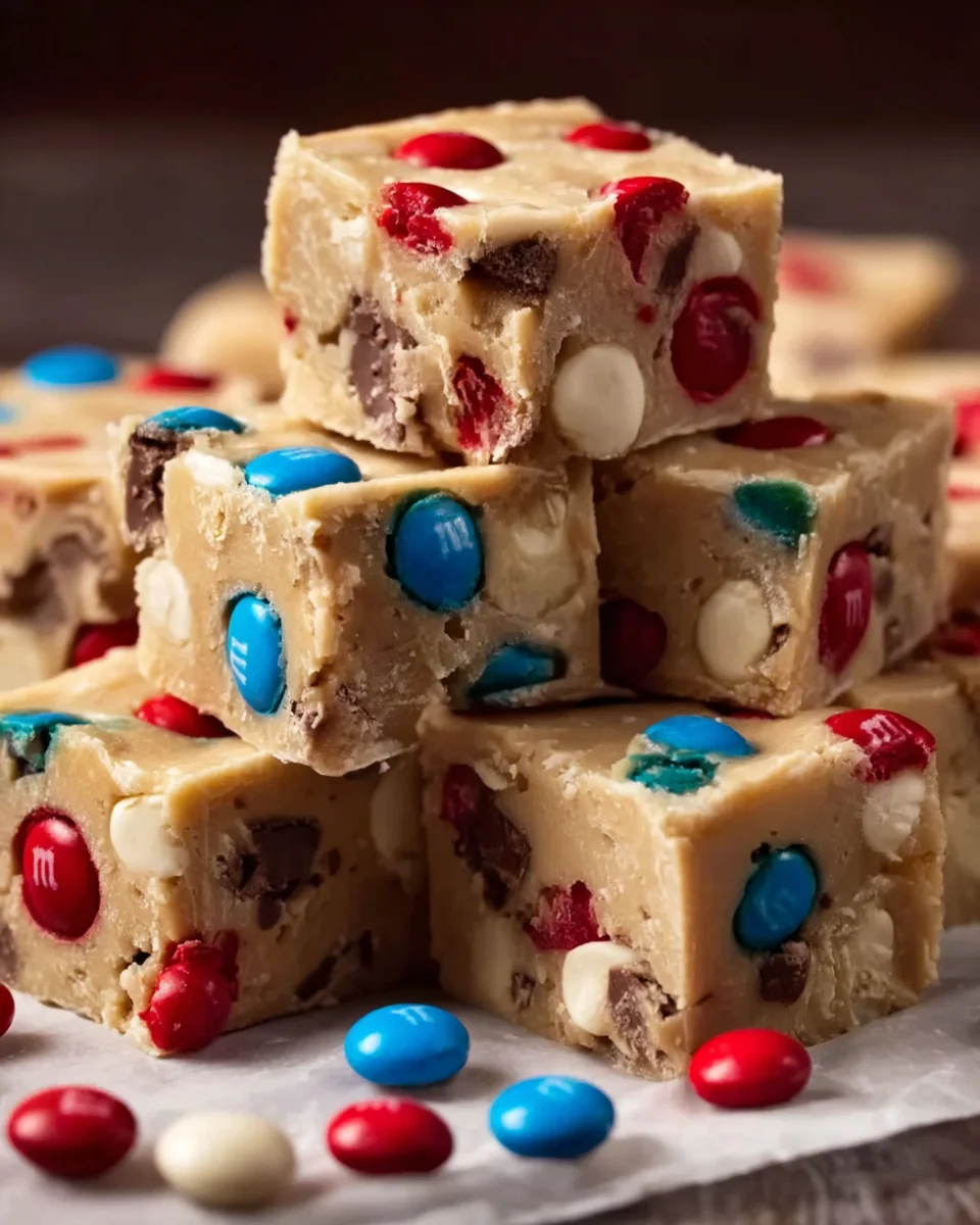 M&amp;M Cookie Dough Fudge