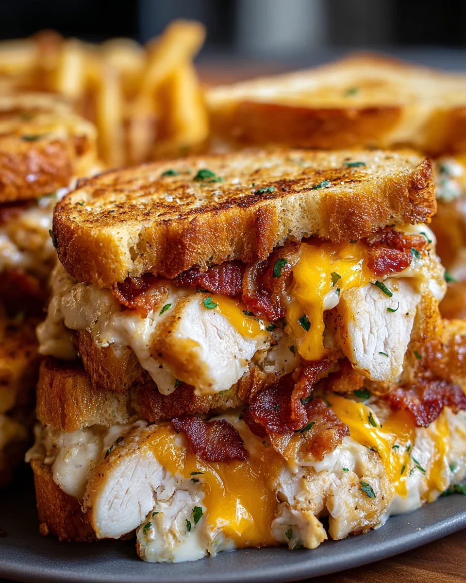 Cheddar Bacon Ranch Chicken Melt