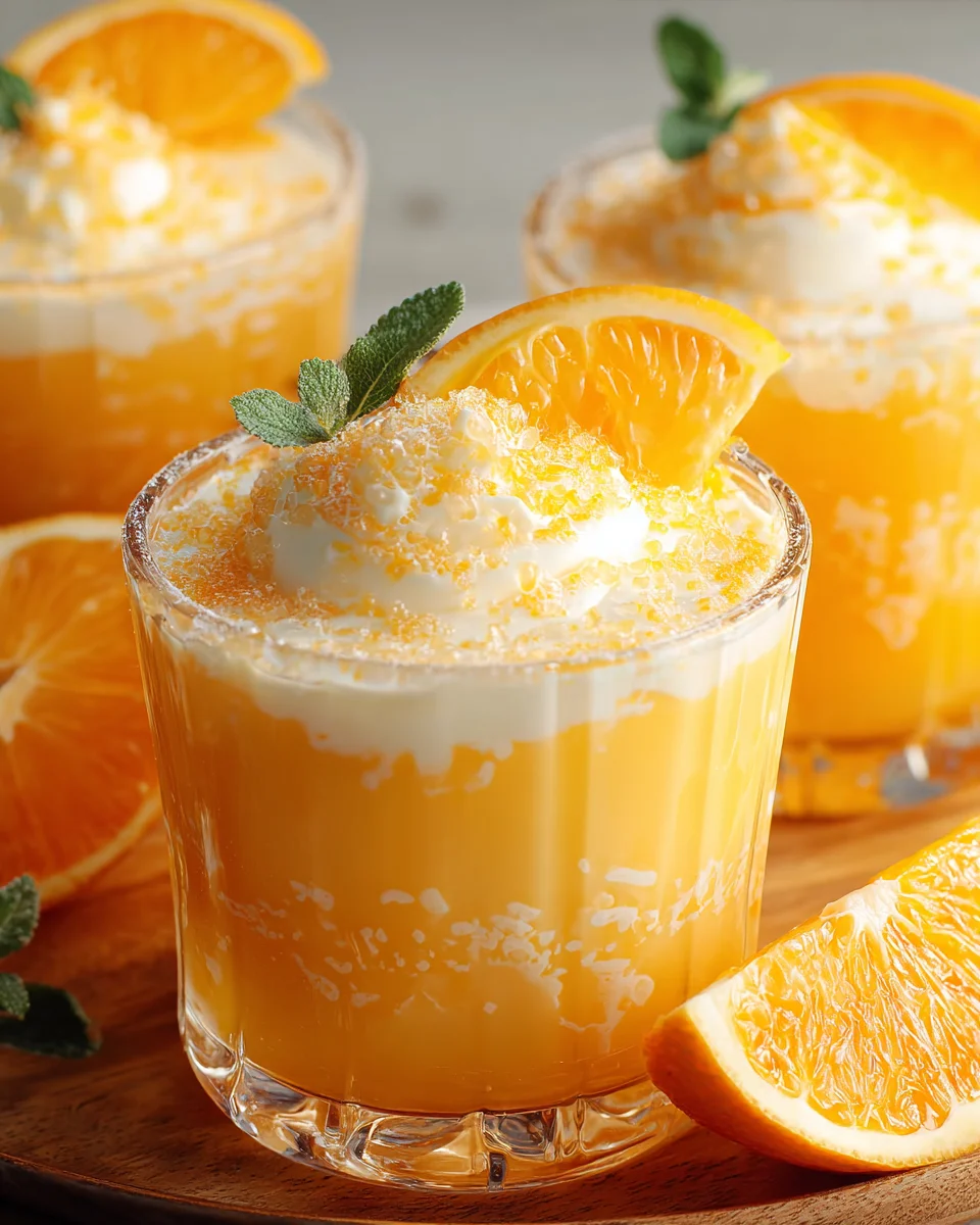 Orange Creamsicle Jello Shots