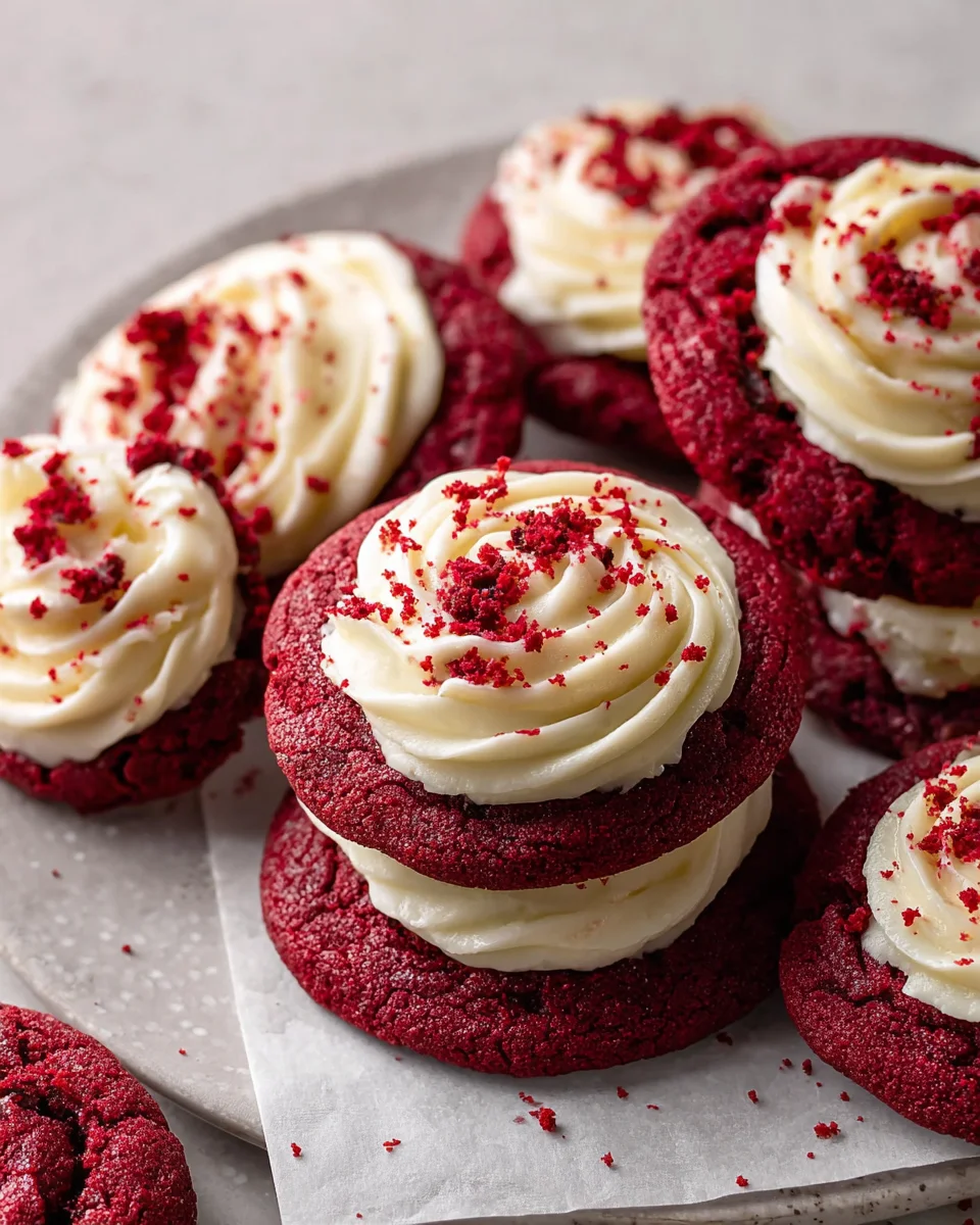 Red Velvet Cupcake Cookies