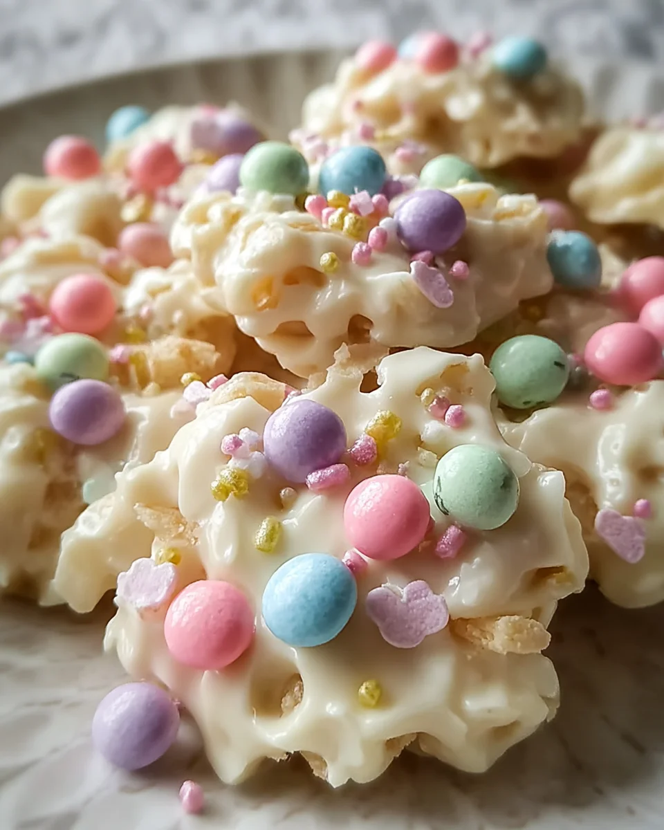 Easter White Chocolate Candy Clusters