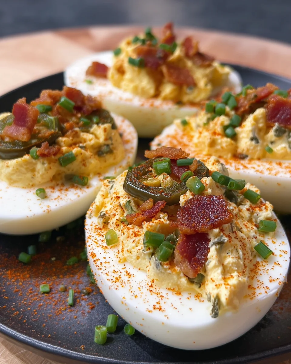 Jalapeño Popper Smoked Eggs