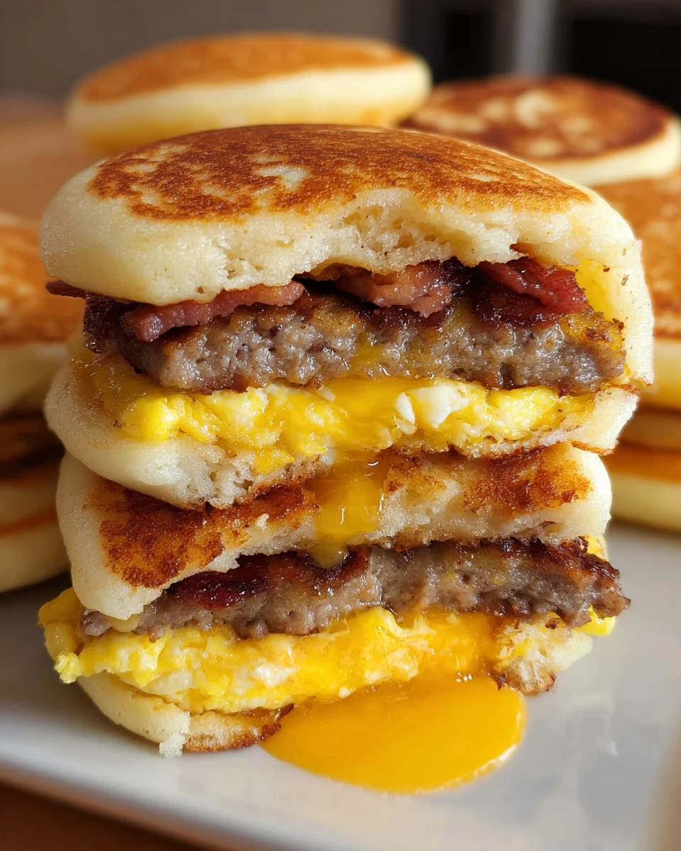 Easy Homemade McGriddle Sandwiches