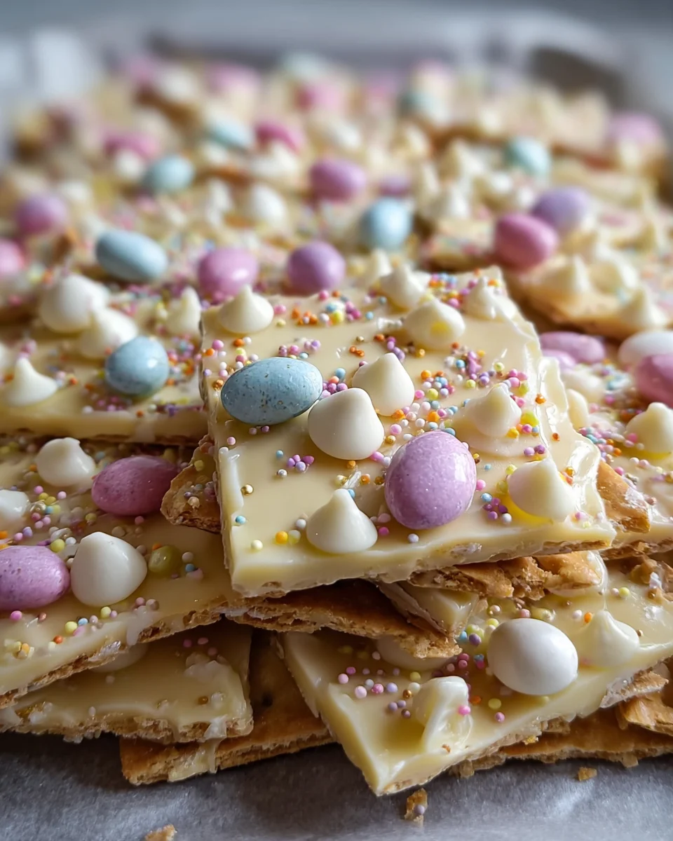 Easter White Chocolate Toffee Crack