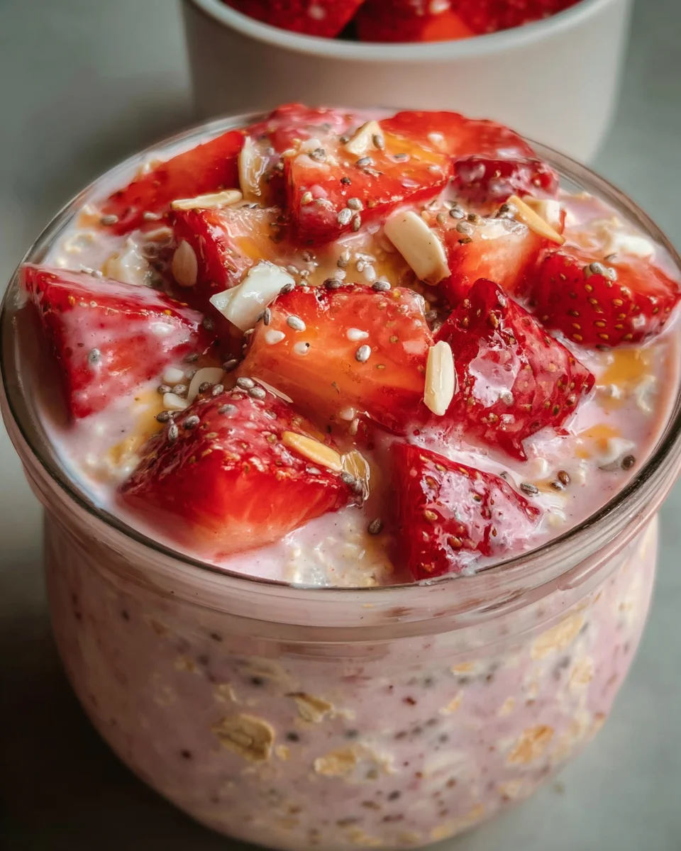 Strawberry Overnight Oats