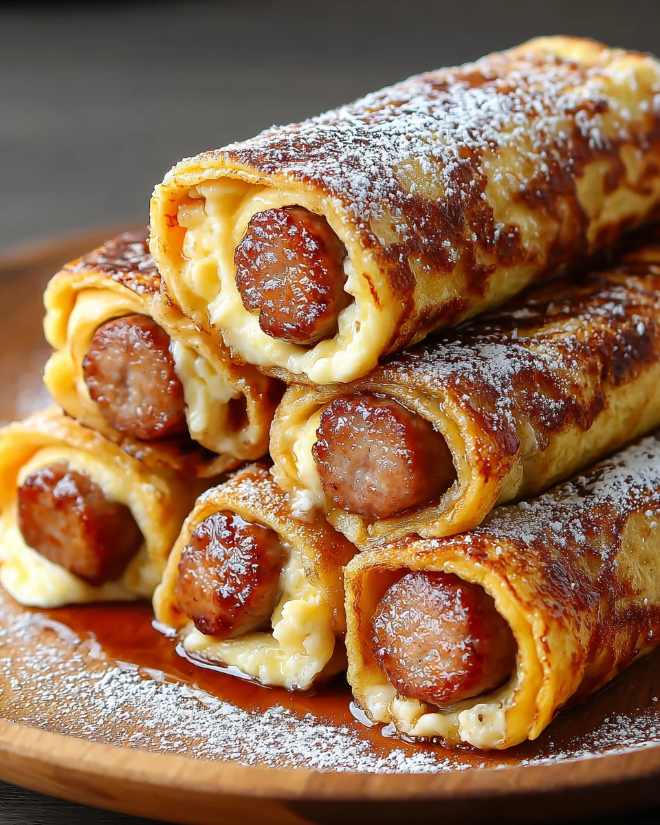 Sausage French Toast Roll-Ups