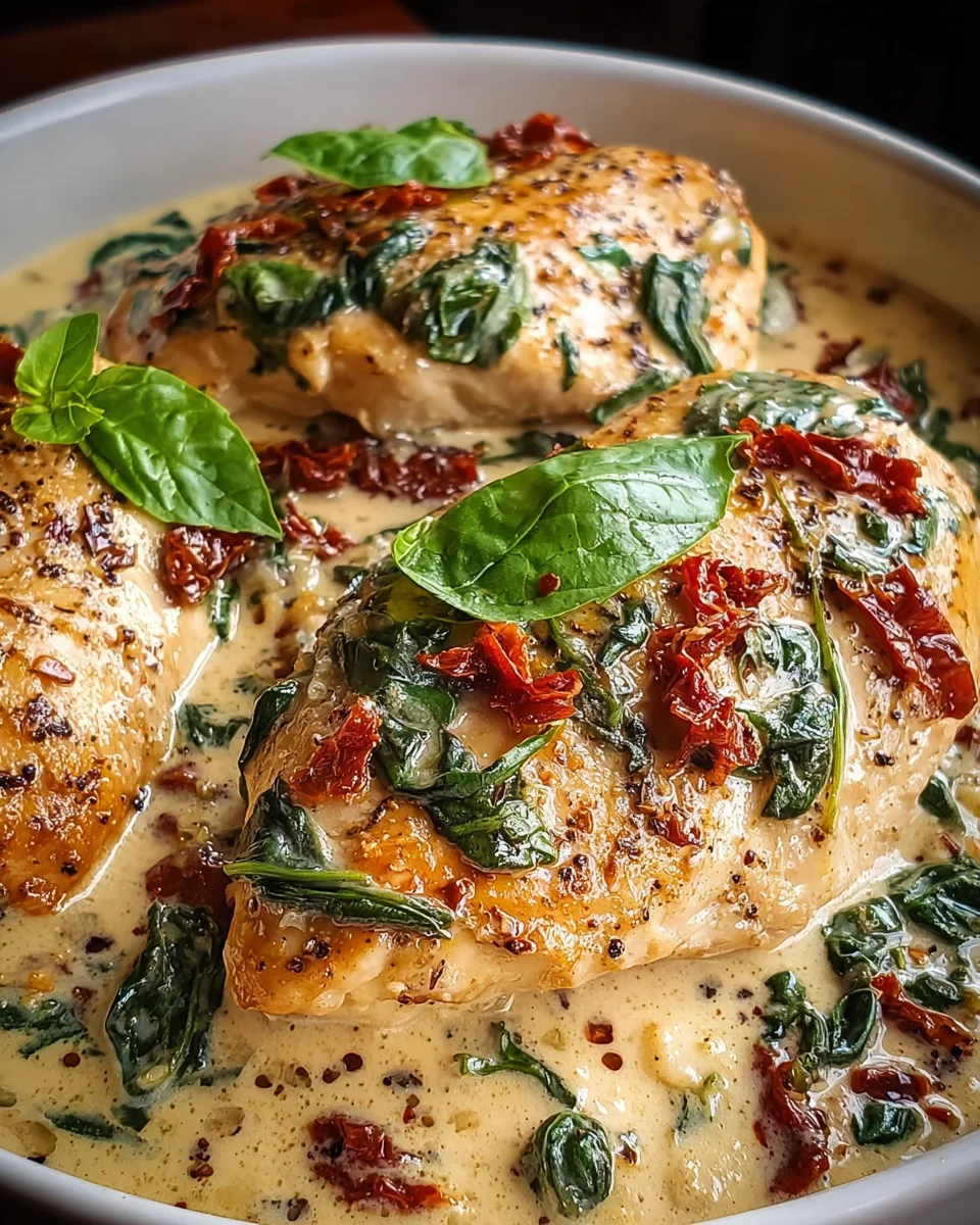 Crockpot Tuscan Chicken