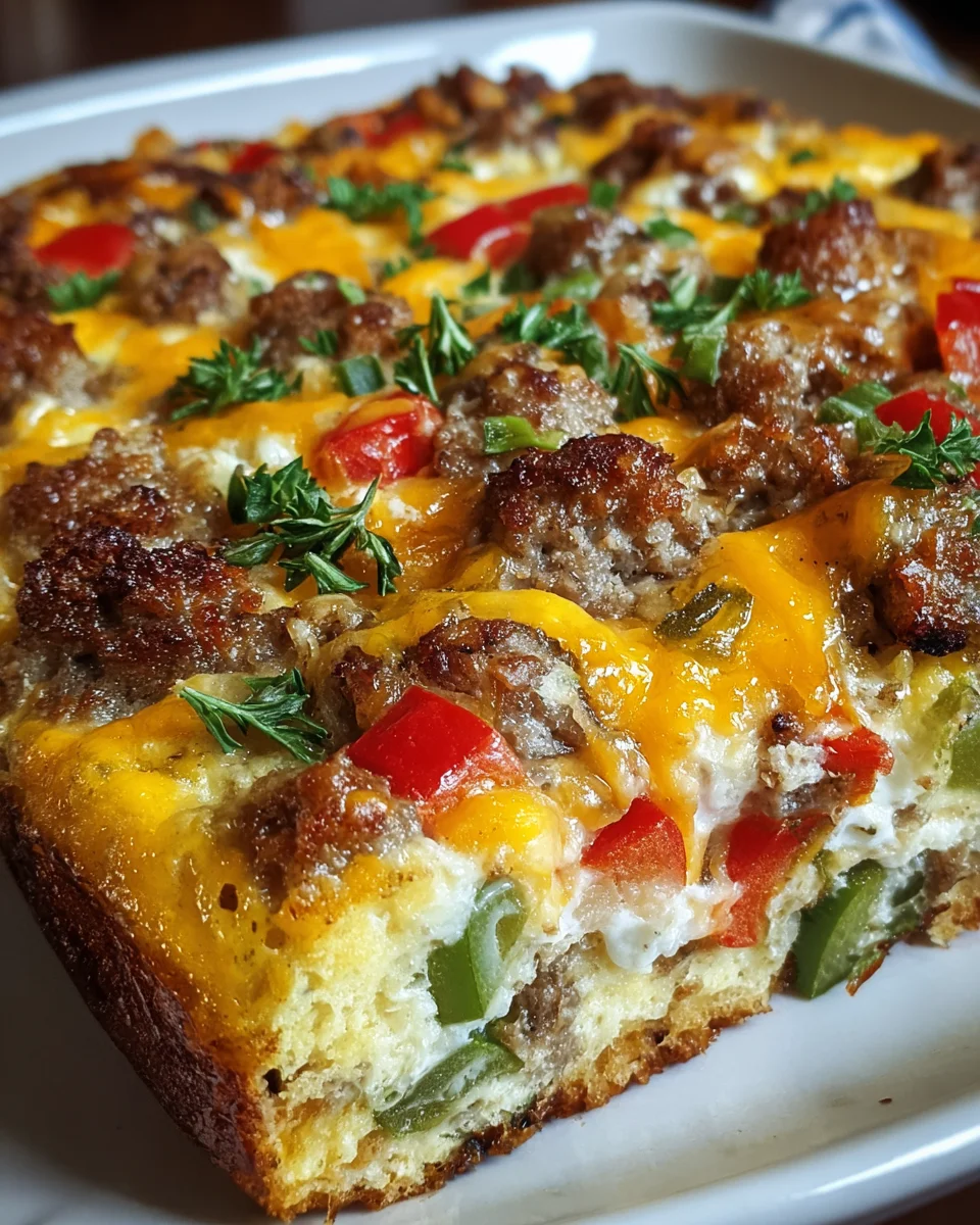 Keto Sausage Egg Breakfast Bake