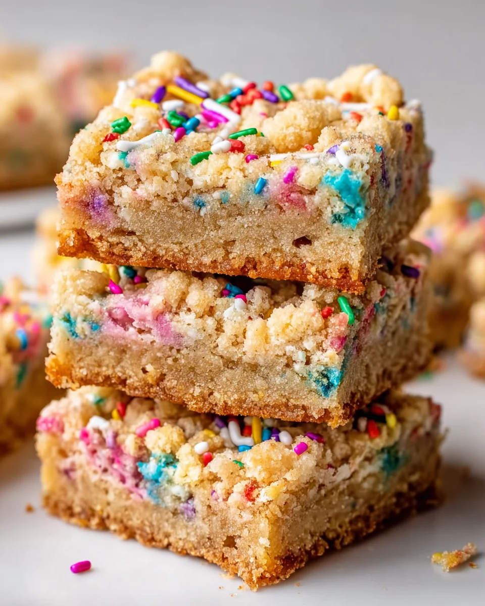 Funfetti Soda Streusel Blondies