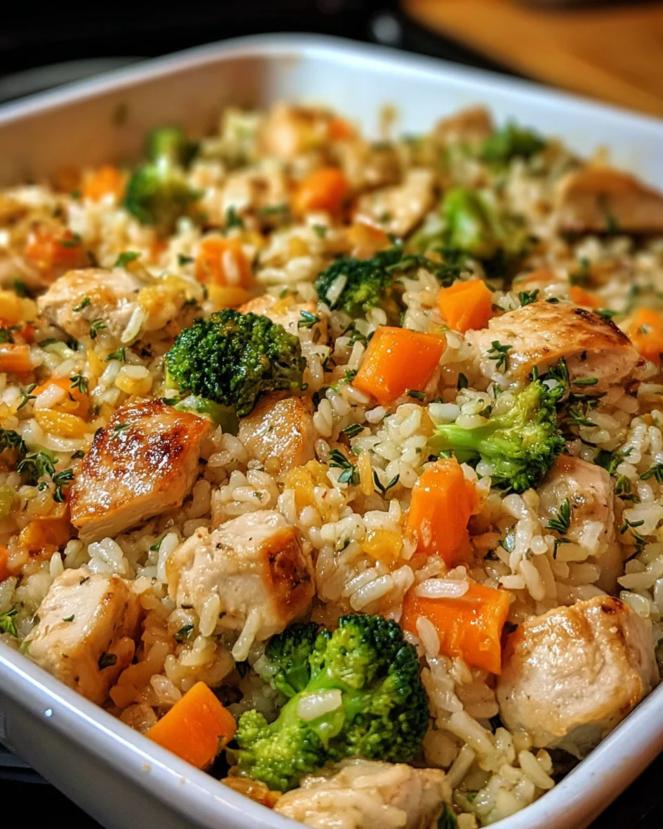 Healthy Chicken and Rice Casserole