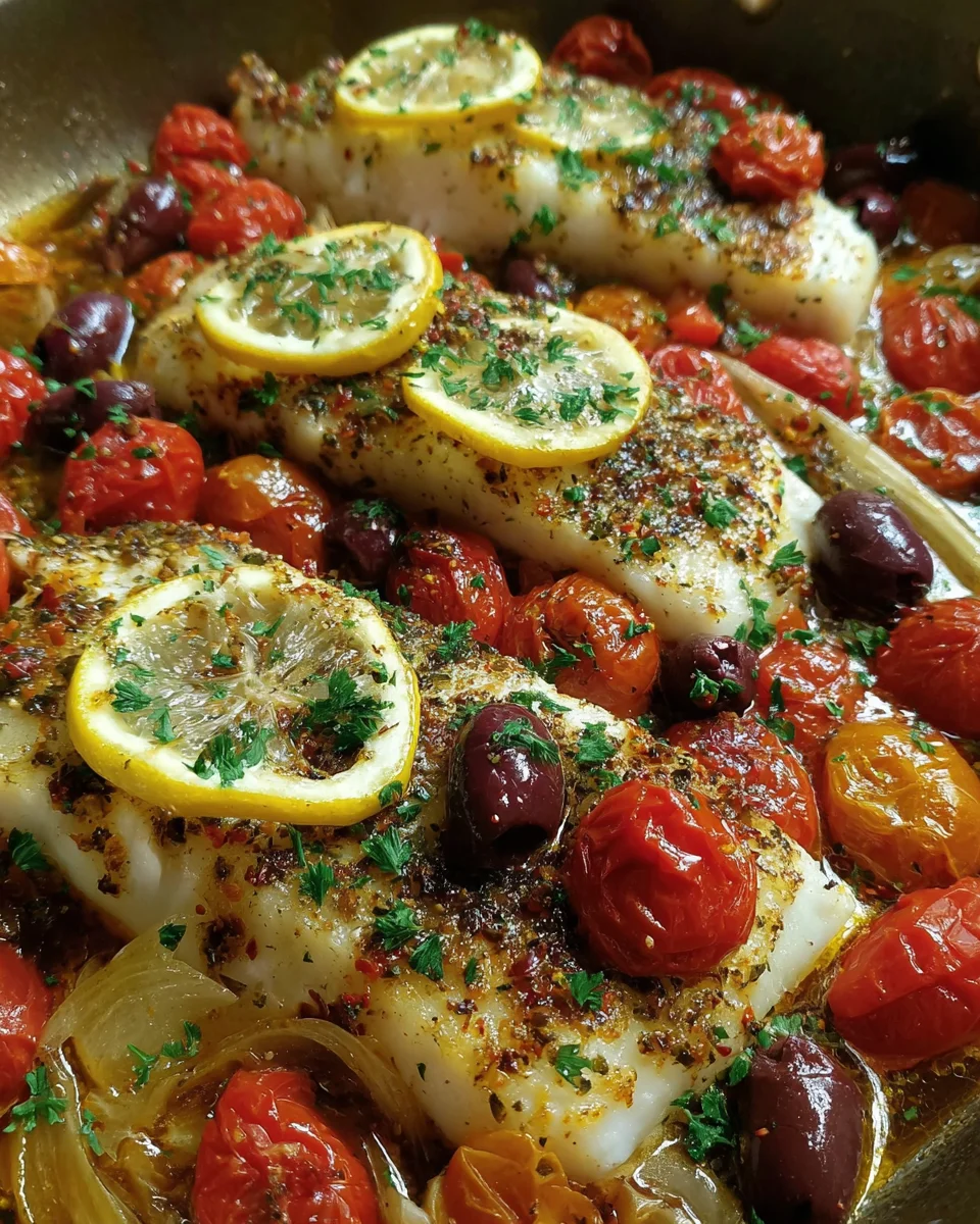 Easy Mediterranean Baked Fish